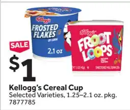 Stop&Shop Kellogg's Cereal Cup offer