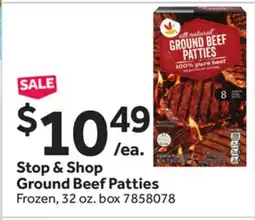Stop&Shop Stop & Shop Ground Beef Patties offer
