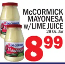 C Town McCORMICK MAYONESA w/LIME JUICE offer