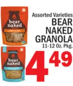 C Town BEAR NAKED GRANOLA offer
