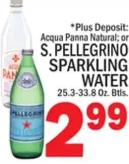 C Town S.PELLEGRINO SPARKLING WATER offer