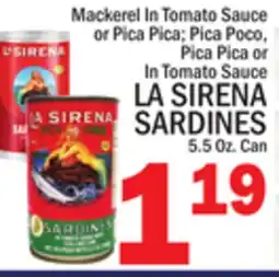 C Town LA SIRENA SARDINES offer