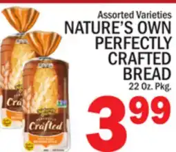 C Town NATURE'S OWN PERFECTLY CRAFTED BREAD offer