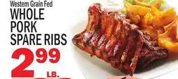 C Town WHOLE PORK SPARE RIBS offer