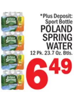 C Town POLAND SPRING WATER offer