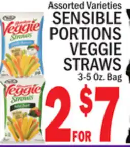 C Town SENSIBLE PORTIONS VEGGIE STRAWS offer
