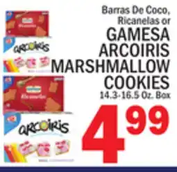 C Town Barras De Coco, Ricanelas or GAMESA ARCOIRIS MARSHMALLOW COOKIES offer