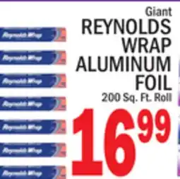 C Town Giant REYNOLDS WRAP ALUMINUM FOIL offer