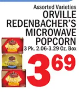 C Town ORVILLE REDENBACHER'S MICROWAVE POPCORN offer