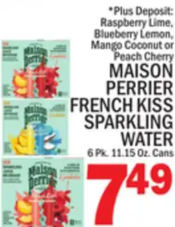 C Town MAISON PERRIER FRENCH KISS SPARKLING WATER offer