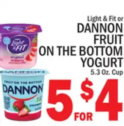 C Town DANNON FRUIT ON THE BOTTOM YOGURT offer