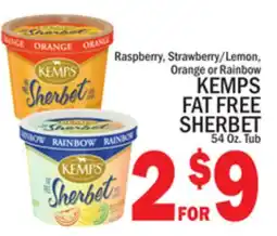 C Town KEMPS FAT FREE SHERBET offer