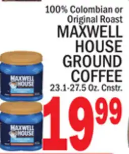 C Town MAXWELL HOUSE GROUND COFFEE offer