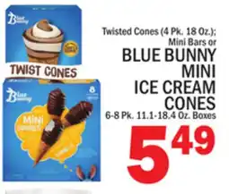C Town BLUE BUNNY MINI ICE CREAM CONES offer