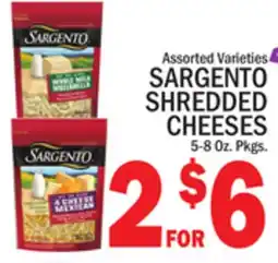 C Town SARGENTO SHREDDED CHEESES offer