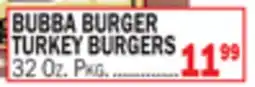 C Town BUBBA BURGER TURKEY BURGERS offer