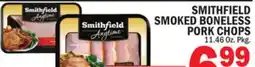 C Town SMITHFIELD SMOKED BONELESS PORK CHOPS offer