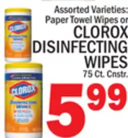 C Town CLOROX DISINFECTING WIPES offer