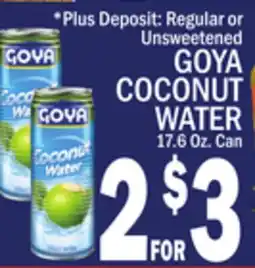 C Town GOYA COCONUT WATER offer