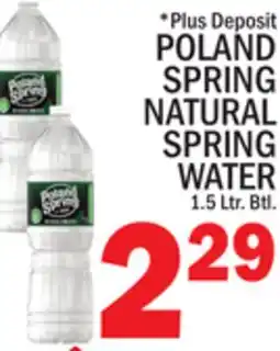 C Town POLAND SPRING NATURAL SPRING WATER offer