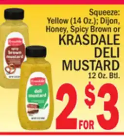 C Town KRASDALE DELI MUSTARD 12 Oz. Btl offer