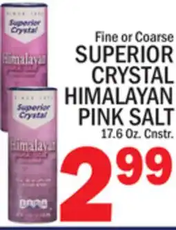 C Town FINE OR COARSE SUPERIOR CRYSTAL HIMALAYAN PINK SALT offer