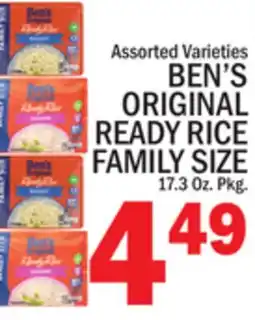 C Town BEN'S ORIGINAL READY RICE FAMILY SIZE offer