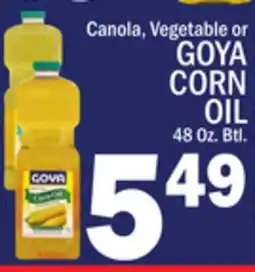 C Town GOYA Canola, Vegetable or Corn Oil offer