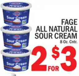 C Town FAGE ALL NATURAL SOUR CREAM offer