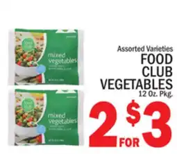 C Town FOOD CLUB VEGETABLES offer