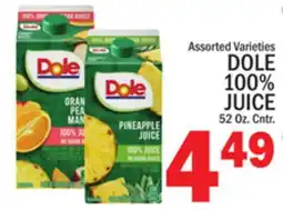 C Town DOLE 100% JUICE offer
