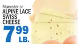 C Town Muenster or ALPINE LACE SWISS CHEESE offer
