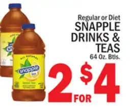 C Town SNAPPLE DRINKS & TEAS offer