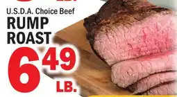 C Town U.S.D.A Choice Beef Rump Roast offer
