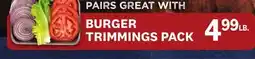 Kings Food Markets BURGER TRIMMINGS PACK offer
