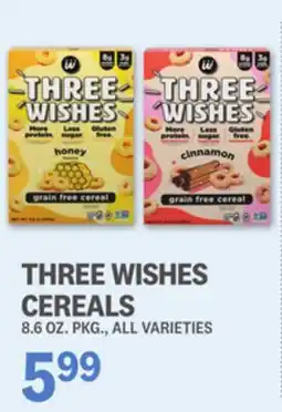 Kings Food Markets THREE WISHES CEREALS offer