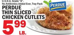Bravo Supermarkets PERDUE THIN SLICED CHICKEN CUTLETS offer