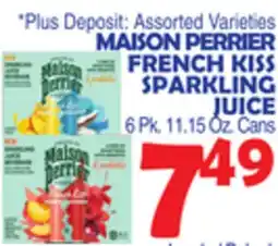 Bravo Supermarkets MAISON PERRIER FRENCH KISS SPARKLING JUICE offer