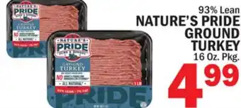 Bravo Supermarkets NATURE'S PRIDE GROUND TURKEY offer