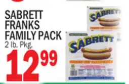Bravo Supermarkets SABRETT FRANKS FAMILY PACK offer