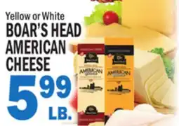 Bravo Supermarkets BOAR'S HEAD AMERICAN CHEESE offer