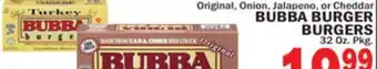 Bravo Supermarkets BUBBA BURGER BURGERS offer