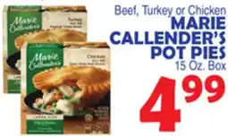 Bravo Supermarkets MARIE CALLENDER'S POT PIES offer