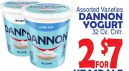 Bravo Supermarkets DANNON YOGURT offer