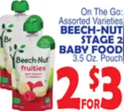 Bravo Supermarkets BEECH-NUT STAGE 2 BABY FOOD offer