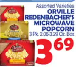 Bravo Supermarkets ORVILLE REDENBACHER'S MICROWAVE POPCORN offer