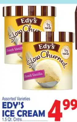 Bravo Supermarkets EDY'S ICE CREAM offer