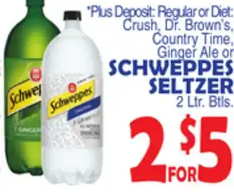 Bravo Supermarkets SCHWEPPES SELTZER offer