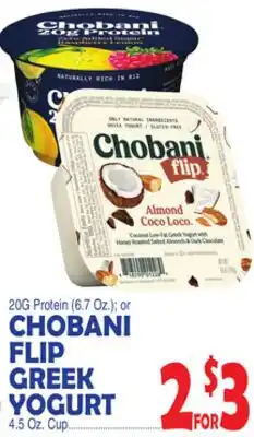 Bravo Supermarkets CHOBANI FLIP GREEK YOGURT offer