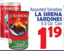 Bravo Supermarkets LA SIRENA SARDINES offer